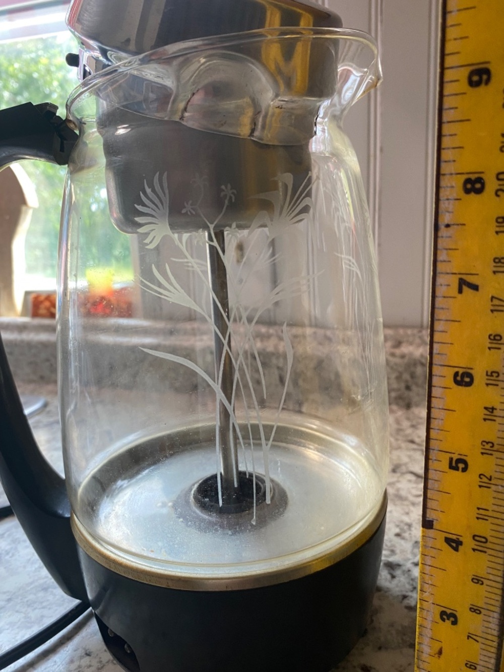MCM vintage Glass Coffee Percolator - Picture 3 of 8